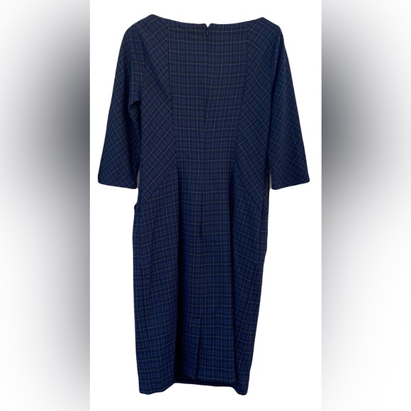 Eshakti Plaid Sheath Dress With Pockets NWOT - Picture 4 of 7